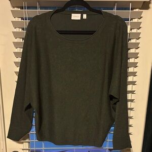 Cyrus Dark Olive Green Crewneck Pullover